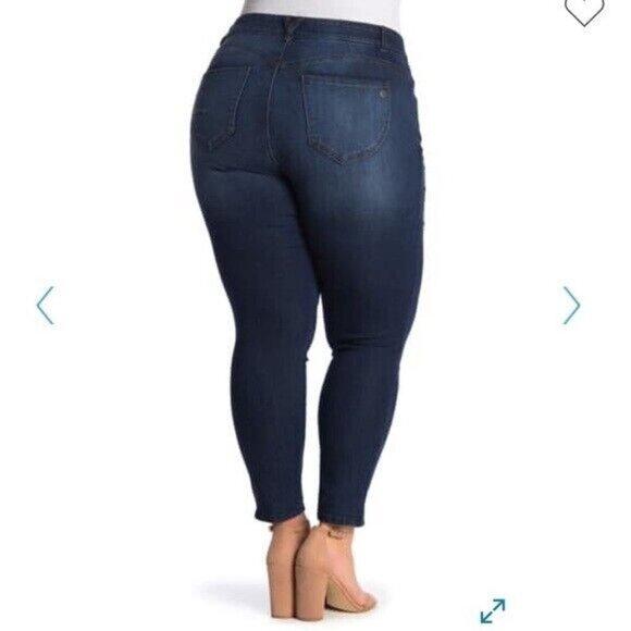 Democracy AB Tech Skinny Ankle Jeans Back To School Staple Y2K Stretch 20W - Picture 2 of 11